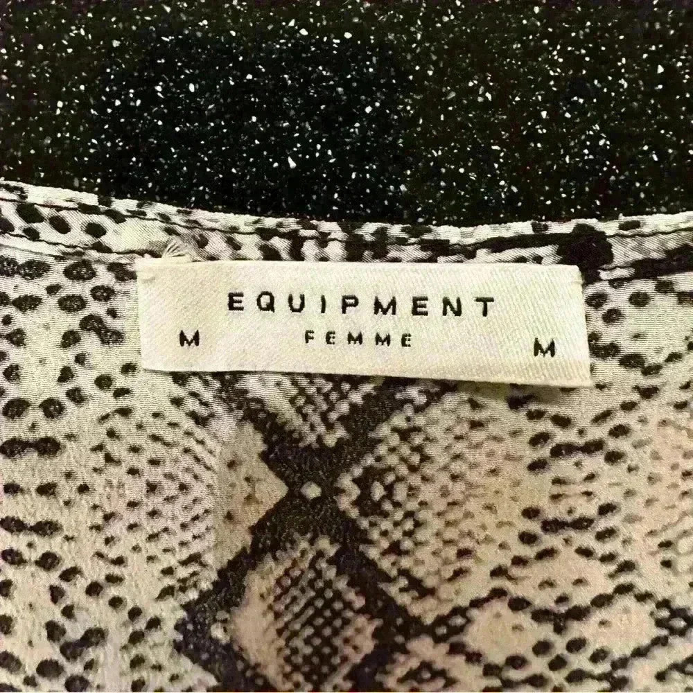 Equipment silk top in snake print - Picture 5 of 6
